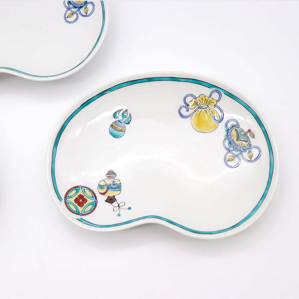 JIN-205006_Kutani Ware Serving Plate 5set (Takara, 5.82 x 5.82)-3