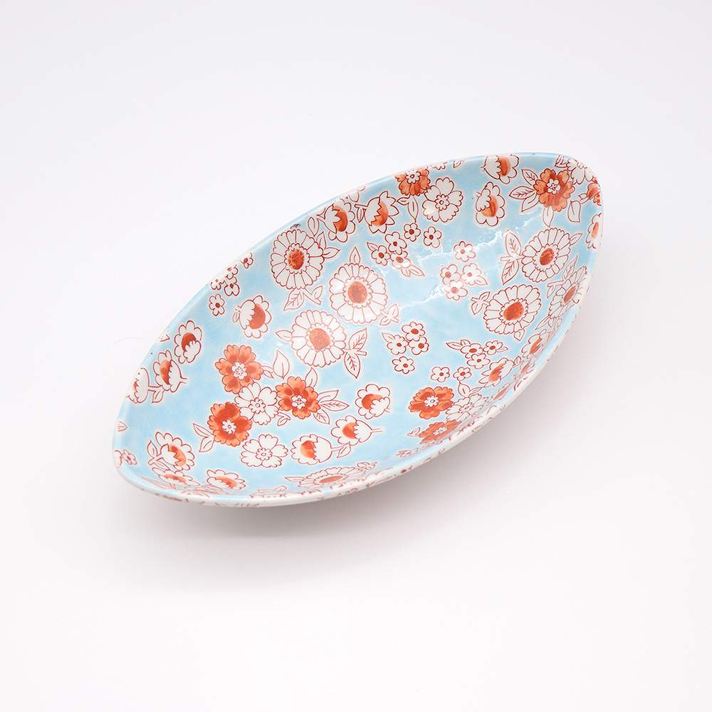 JIN-200014-FS_Kutani Ware Main Bowl (Flower Shower, 5.51 x 10.0)-1