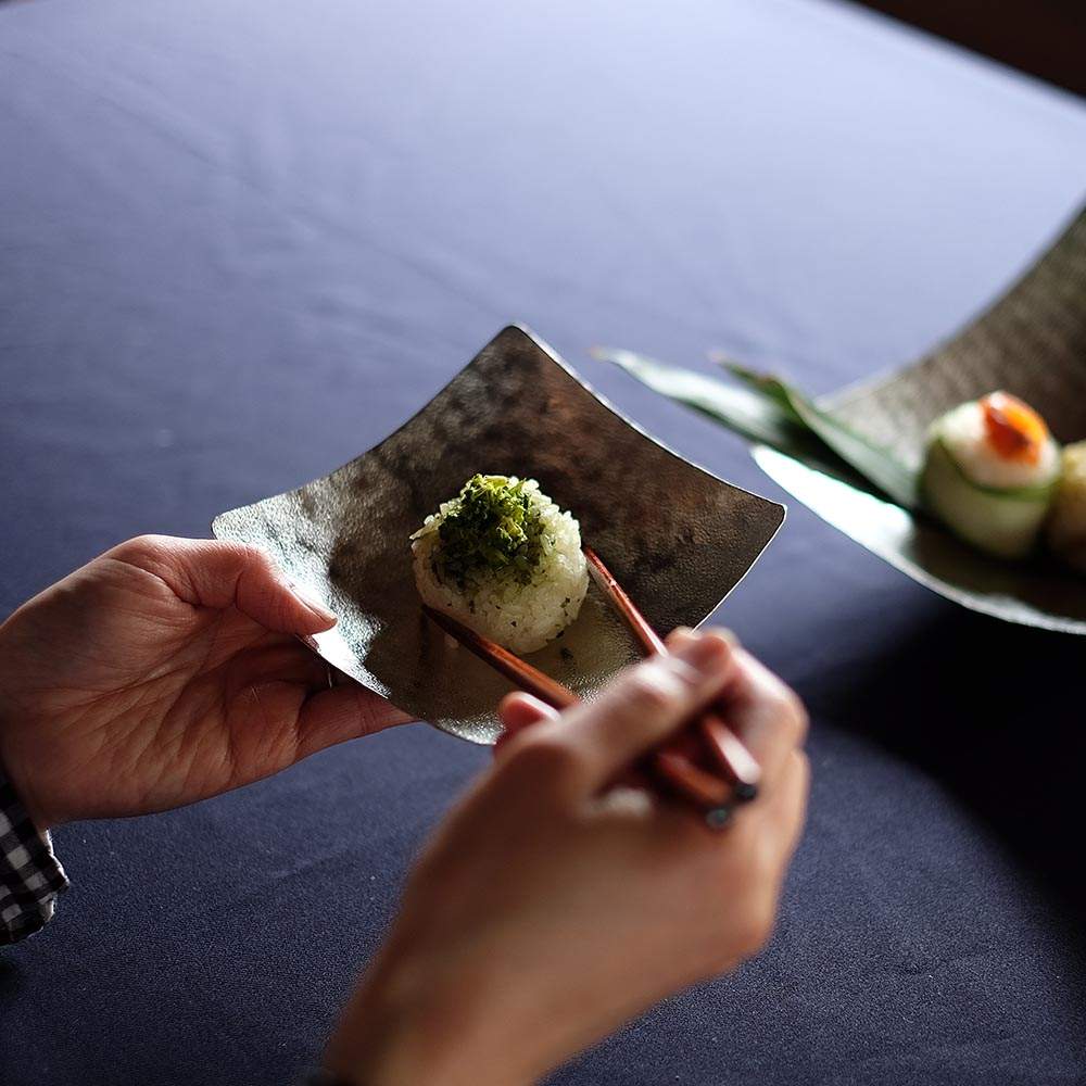 Suzugami Flexible, Foldable Dish Plate 13×13 cm_3