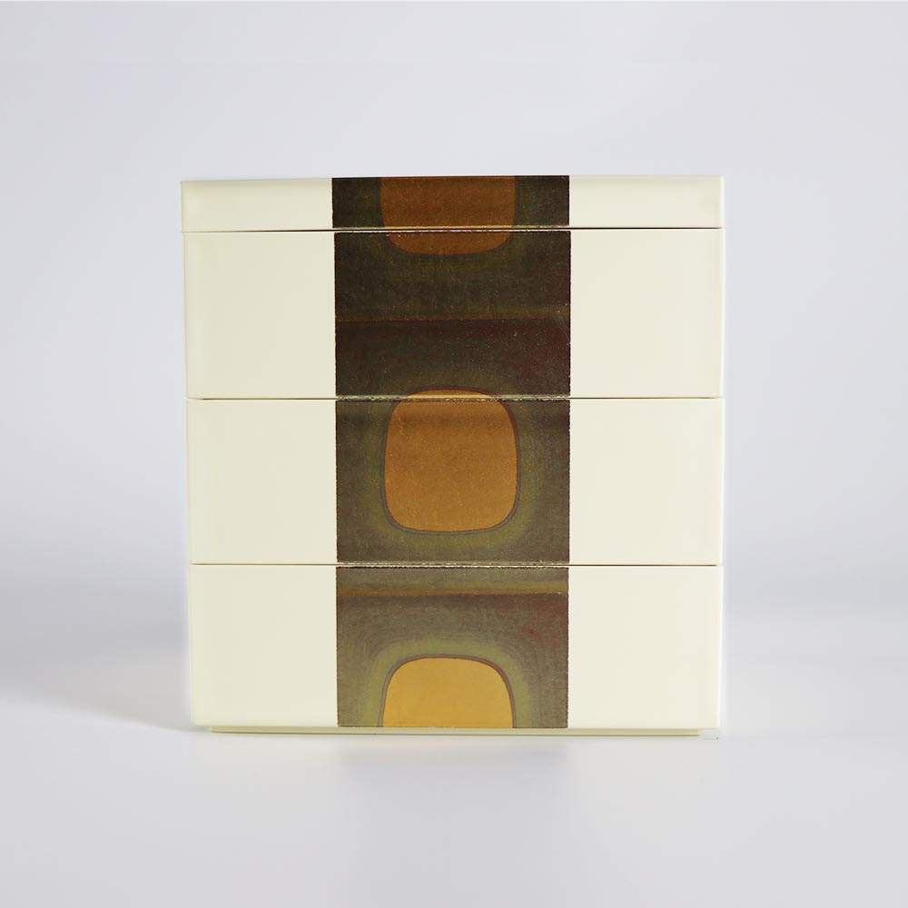 JIN-11129_Traditional Japanese Bento Box, 3-tiered White-1