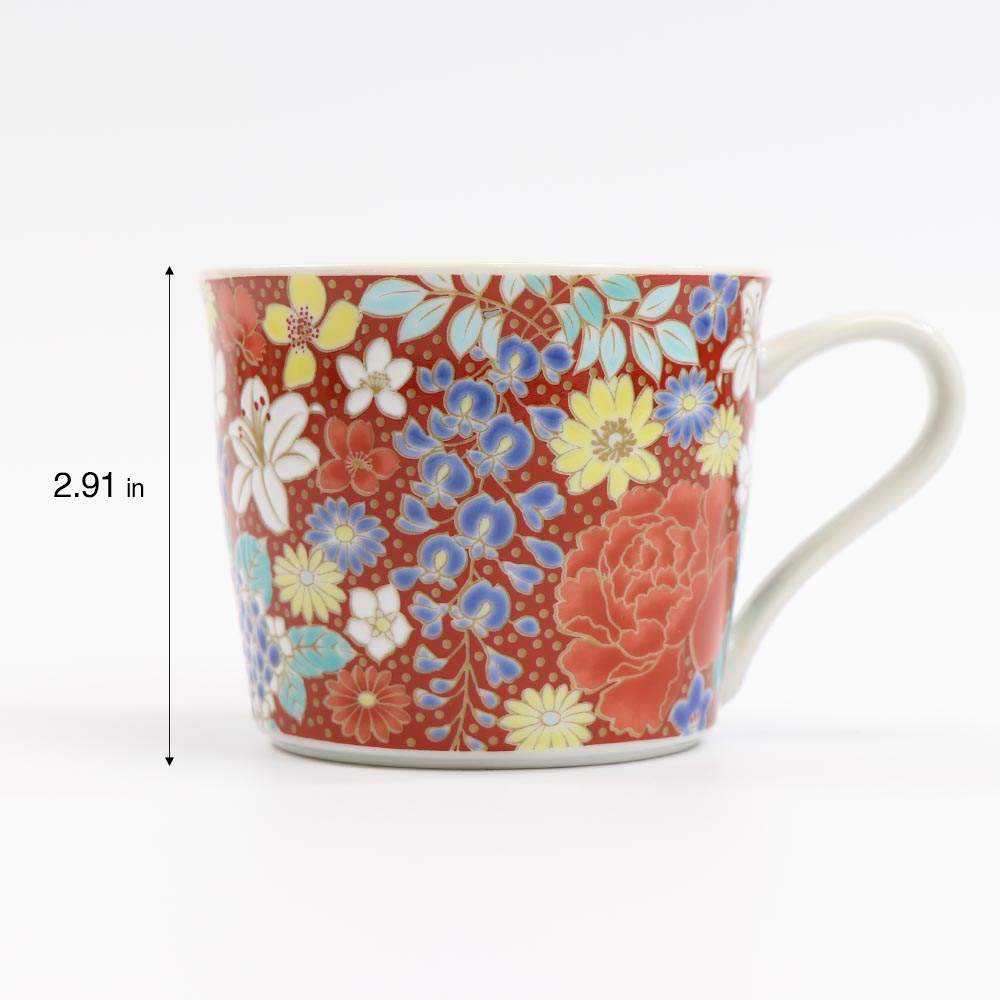 JIN-11133_Kutani Red Flower cup SK-411-3