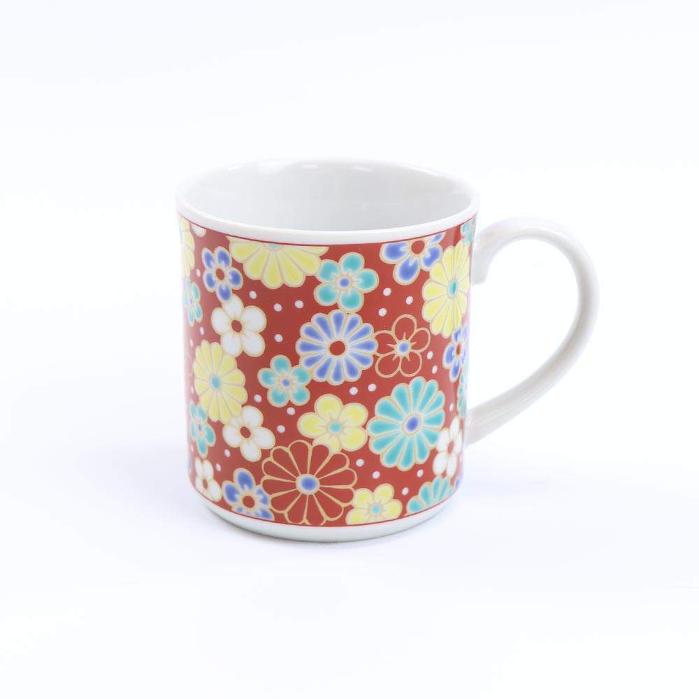JIN-11138_Kutani Ume Red Flower cup SK-420-2