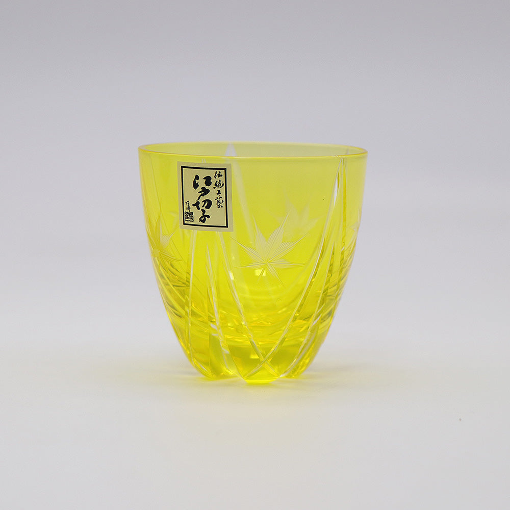 Edo-kiriko" Japanese maple" front angle